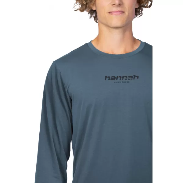  Tricou pentru bărbați cu mânecă lungă HANNAH BINE L/S ANTRACIT 
