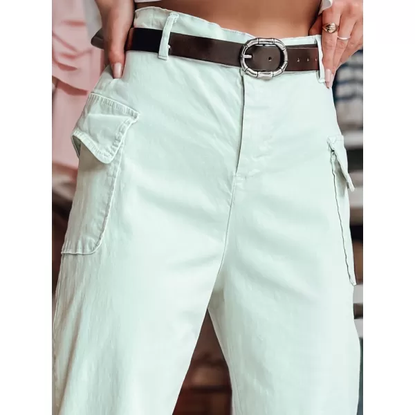  Pantalonii pentru doamne DSTREET GOTRENDI UY2528 VERDE DESCHIS 