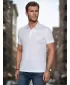 Mens t -thirt cu guler DSTREET PX0627 ALB