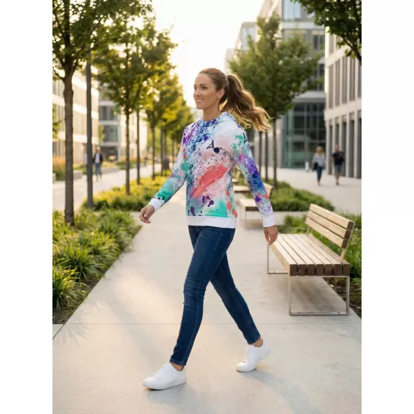  Premium cu hanorac funcțional pentru femei ALTISPORT VOJ/ALW055MI01 PURPLE-VERDE 
