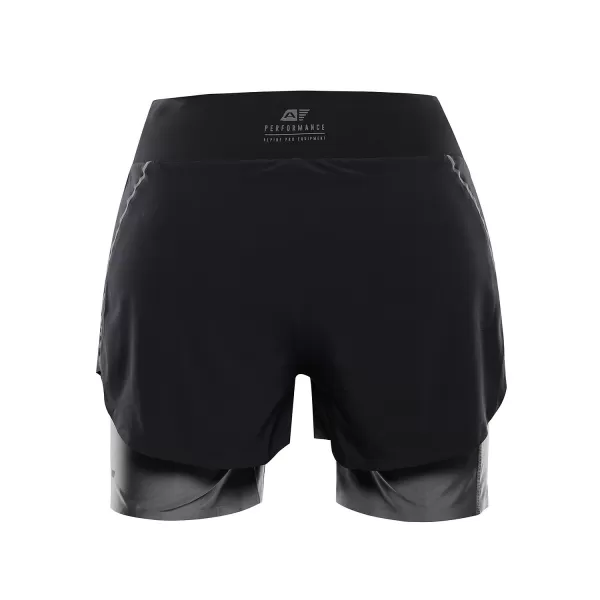  Pantaloni scurți de damă ALPINE PRO GAJERA NEGRU 