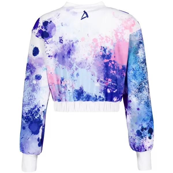  Premium cu hanorac decupat funcțional pentru femei ALTISPORT VOJ/ALW055MI08 VIOLET/ALBASTRU 