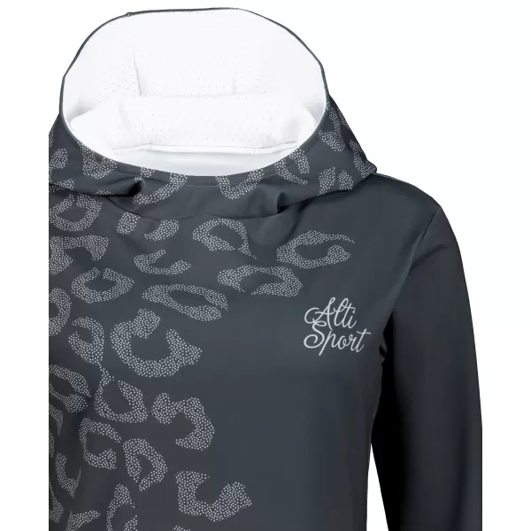  Premium cu hanorac funcțional pentru femei ALTISPORT VOJ/ALW047MI01 NEGRU 