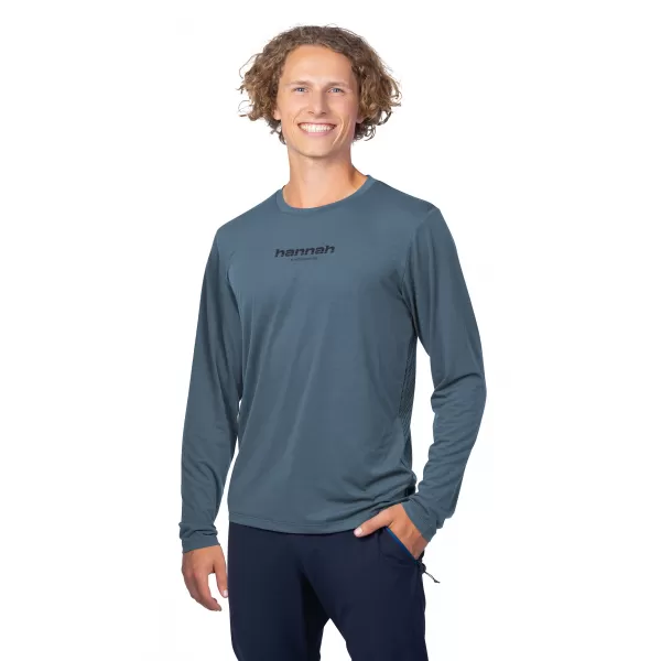  Tricou pentru bărbați cu mânecă lungă HANNAH BINE L/S ANTRACIT 