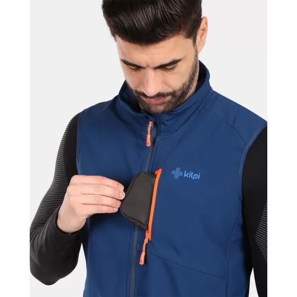  Vestă softshell pentru bărbați KILPI NOIL-M YM0114KI ALBASTRU ÎNCHIS 