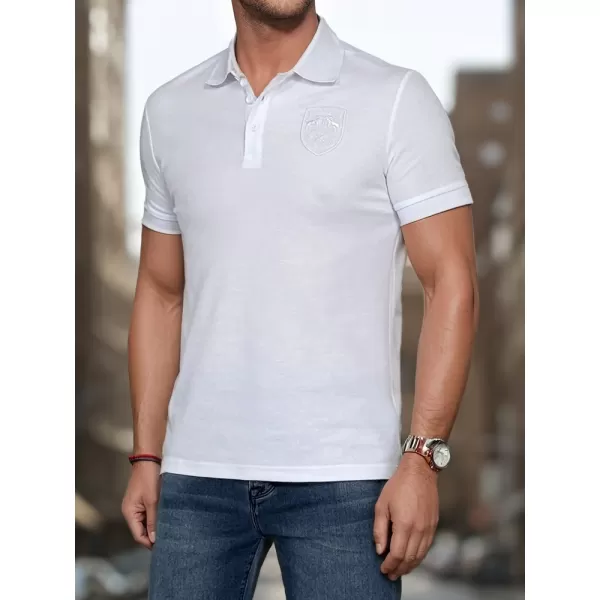  Mens t -thirt cu guler DSTREET PX0627 ALB 