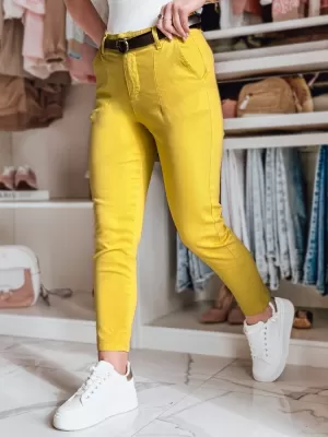 Pantalonii pentru doamne DSTREET TAIRONIK UY2539 CHIHLIMBAR