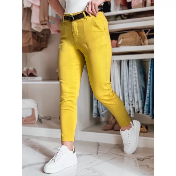  Pantalonii pentru doamne DSTREET TAIRONIK UY2539 CHIHLIMBAR 