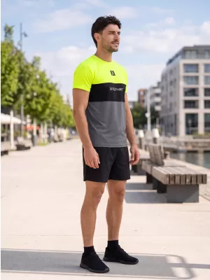 Funcțional t -thirt premium Plus ALTISPORT VOJ/ALM051TR02 NEON-GALBEN