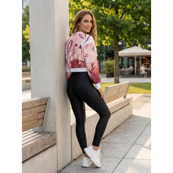  Premium cu hanorac decupat funcțional pentru femei ALTISPORT VOJ/ALW083MI08 ALB -PINK 