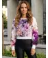 Premium cu hanorac decupat funcțional pentru femei ALTISPORT VOJ/ALW055MI08 VIOLET/PORTOCALIU