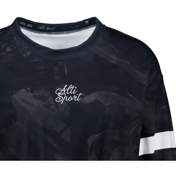  Premium cu hanorac decupat funcțional pentru femei ALTISPORT VOJ/ALW096MI08 NEGRU 