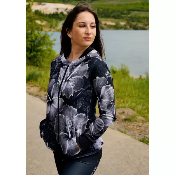  Panoul funcțional pentru femei pe Zip Premium ALTISPORT VOJ/ALW102MI02 ALB -NEGRU 