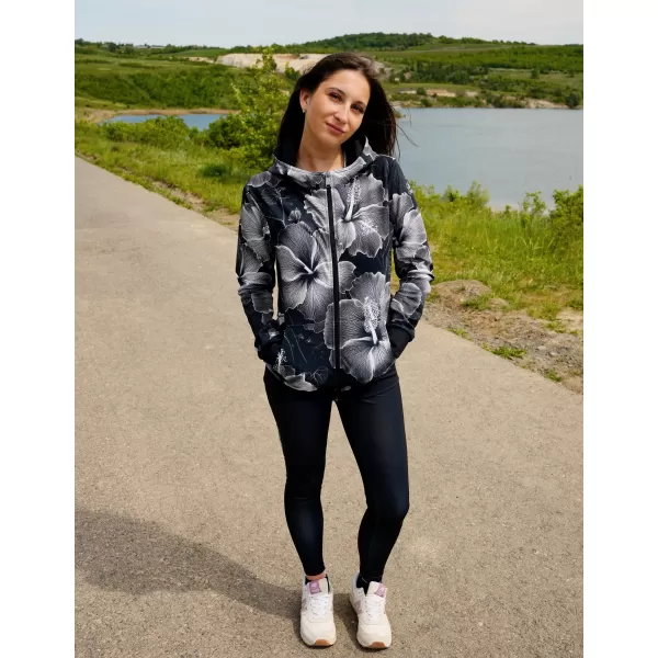  Panoul funcțional pentru femei pe Zip Premium ALTISPORT VOJ/ALW102MI02 ALB -NEGRU 