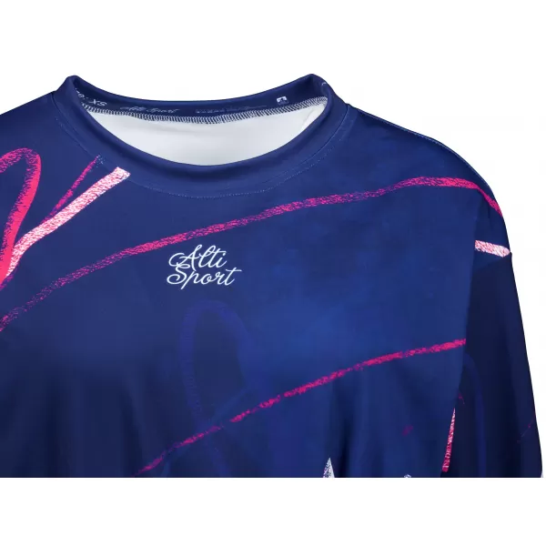  Premium cu hanorac decupat funcțional pentru femei ALTISPORT VOJ/ALW082MI08 ALBASTRU ÎNCHIS 