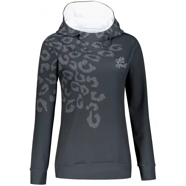  Premium cu hanorac funcțional pentru femei ALTISPORT VOJ/ALW047MI01 NEGRU 