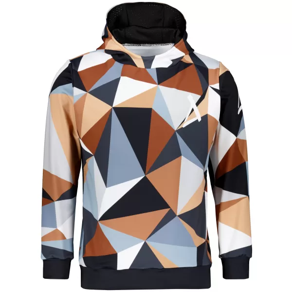  Premium cu hanorac funcțional pentru bărbați ALTISPORT VOJ/ALM007MI01 NEGRU -BROWN 