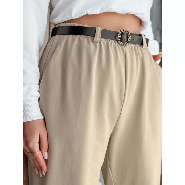  Pantalonii pentru doamne DSTREET TAILANDI UY2549 BEJ 
