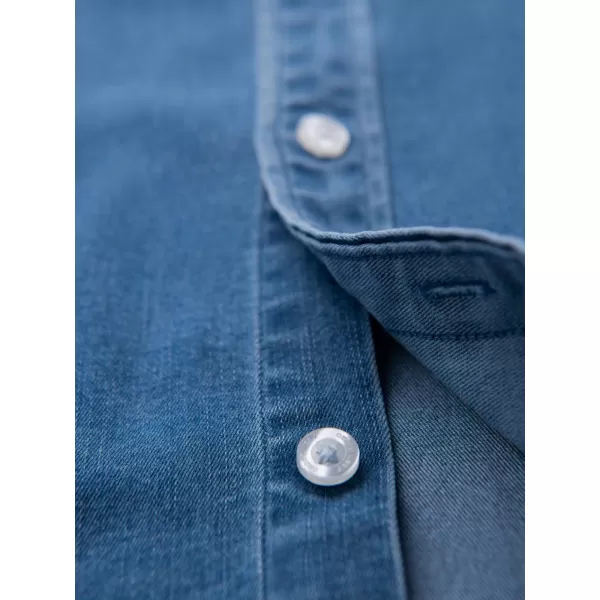  Cămaşă OMBRE OM-SHDS-0180 ALBASTRU 