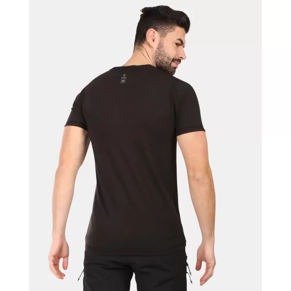  Tricou pentru bărbați din lână merino KILPI SLOPER-M YM0311KI NEGRU 