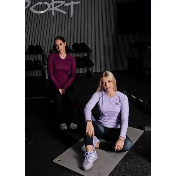  Tricou funcțional pentru femei cu mâneci lungi premium ALTISPORT VOJ/ALW078TR03 VIN ROȘU 