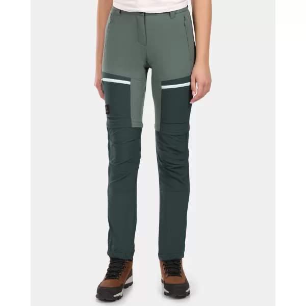  Pantaloni detașabili KILPI HOSIO-W YL0403KI VERDE ÎNCHIS 
