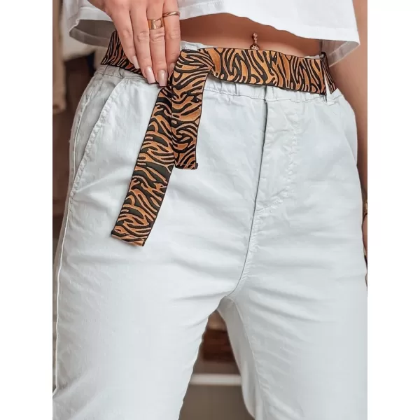  Pantalonii pentru doamne DSTREET MADELINA UY2625 GRI DESCHIS 