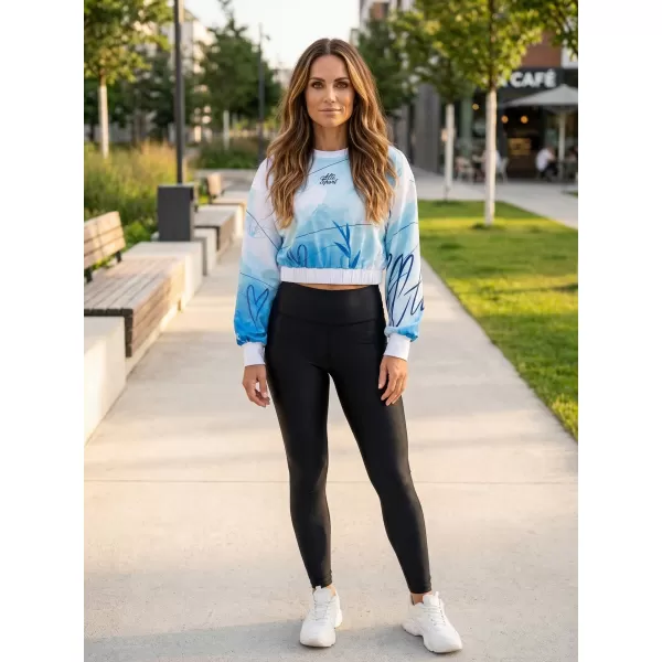  Premium cu hanorac decupat funcțional pentru femei ALTISPORT VOJ/ALW083MI08 ALB -BLUE 