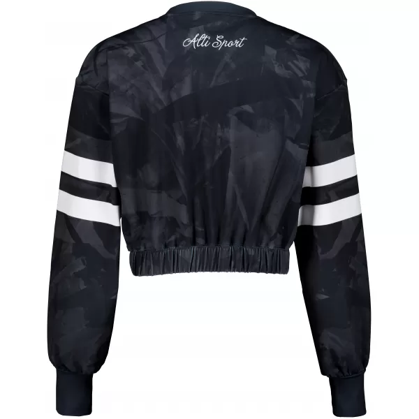 Premium cu hanorac decupat funcțional pentru femei ALTISPORT VOJ/ALW096MI08 NEGRU 