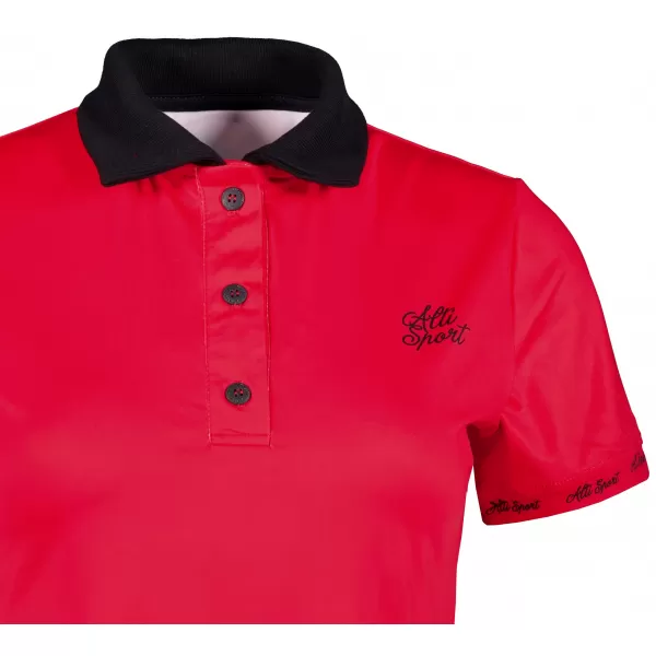  Tricou funcțional pentru femei cu guler premium ALTISPORT VOJ/ALW000TR05 ROŞU 