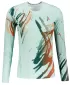 Tricou funcțional pentru femei cu mâneci lungi premium ALTISPORT VOJ/ALW074TR03 VERDE/PORTOCALIU