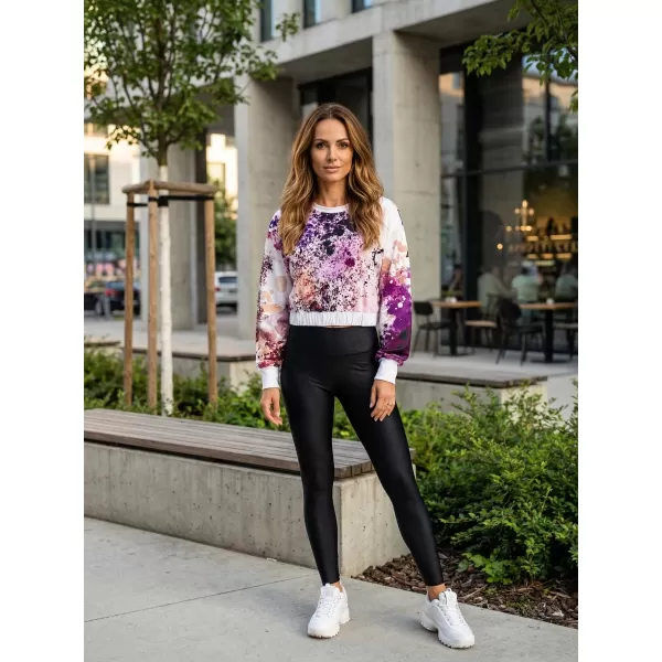  Premium cu hanorac decupat funcțional pentru femei ALTISPORT VOJ/ALW055MI08 VIOLET/PORTOCALIU 