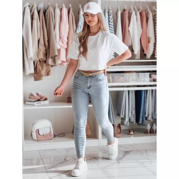  Pantalonii pentru doamne DSTREET VISBAN UY2487 ALBASTRU 