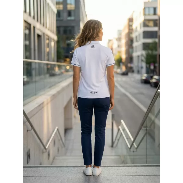  Tricou funcțional pentru femei cu guler premium ALTISPORT VOJ/ALW000TR05 ALB 