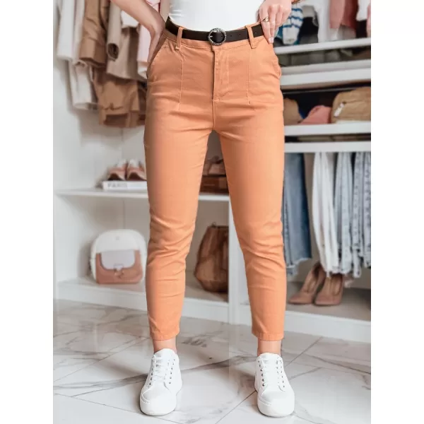  Pantalonii pentru doamne DSTREET TAIRONIK UY2543 PORTOCALE 