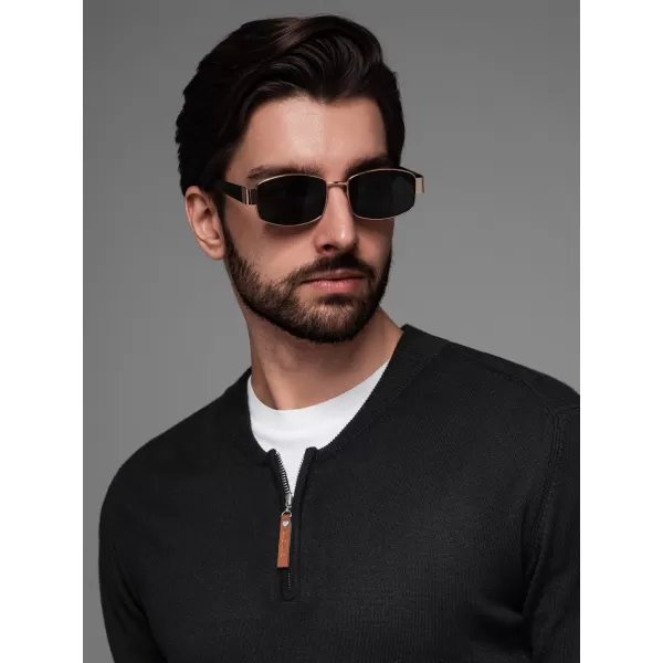  Pulover pentru bărbați OMBRE OM-SWZS-0124 NEGRU 