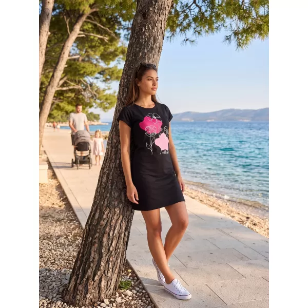  Rochie ALTISPORT ALW189178 NEGRU -PINK 