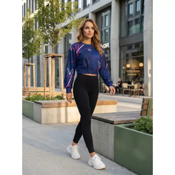  Premium cu hanorac decupat funcțional pentru femei ALTISPORT VOJ/ALW082MI08 ALBASTRU ÎNCHIS 