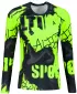 Tricou funcțional pentru femei cu mâneci lungi premium ALTISPORT VOJ/ALW076TR03 NEGRU/FLUO YELLOW