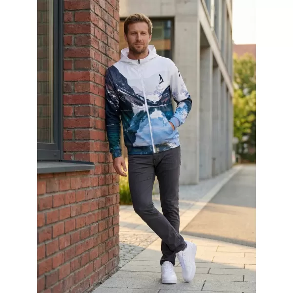  Panouri funcționale pentru bărbați pe Zip Premium ALTISPORT VOJ/ALM030MI02 MUNTE/VERDE 