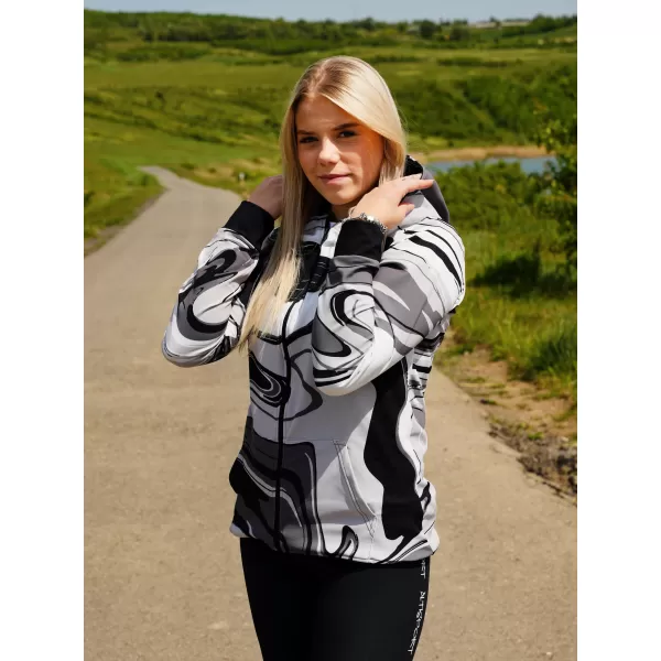  Panoul funcțional pentru femei pe Zip Premium ALTISPORT VOJ/ALW099MI02 ALB -NEGRU 