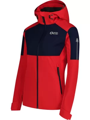 Sacou softshell pentru femei NORDBLANC ILLUSION NBSSL8190 ROŞU