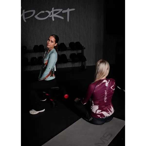  Tricou funcțional pentru femei cu mâneci lungi premium ALTISPORT VOJ/ALW074TR03 MINEREU 