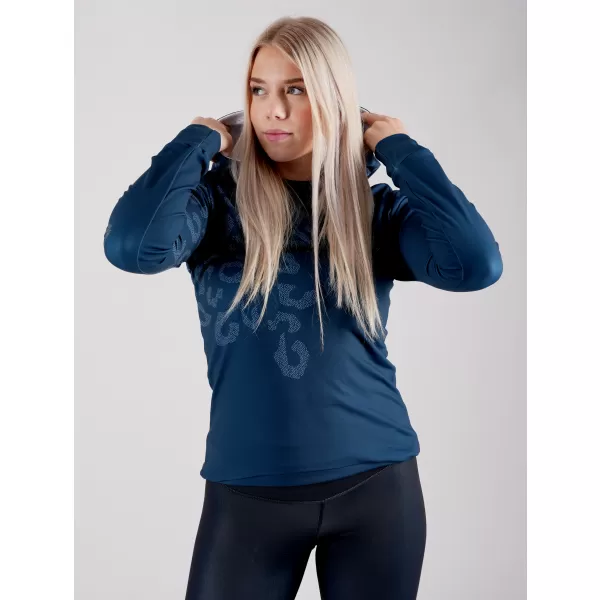  Premium cu hanorac funcțional pentru femei ALTISPORT VOJ/ALW047MI01 ALBASTRU 