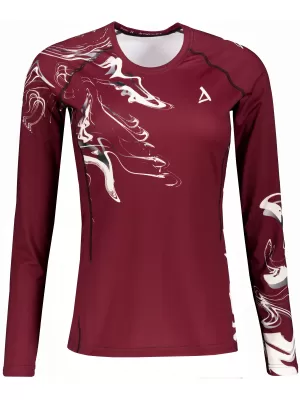 Tricou funcțional pentru femei cu mâneci lungi premium ALTISPORT VOJ/ALW064TR03 MINEREU