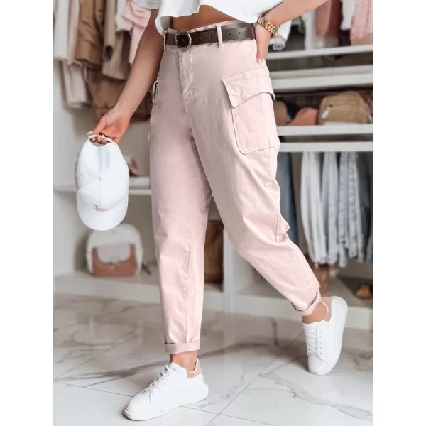  Pantalonii pentru doamne DSTREET GOTRENDI UY2523 ROZ 