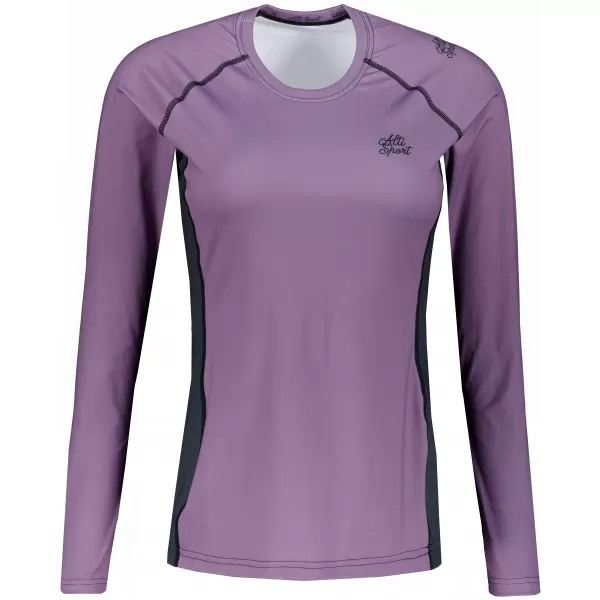  Tricou funcțional pentru femei cu mâneci lungi premium ALTISPORT VOJ/ALW078TR03 VIOLET 