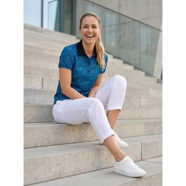  Tricou funcțional pentru femei cu guler premium ALTISPORT VOJ/ALW084TR05 ALBASTRU 