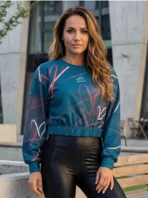 Premium cu hanorac decupat funcțional pentru femei ALTISPORT VOJ/ALW082MI08 KEROSEN