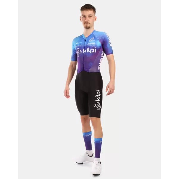  O salopetă pentru biciclete cu mâneci scurte KILPI AURORA-M YM0367KI ALBASTRU 